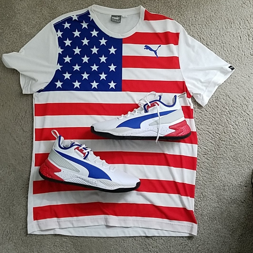 Puma shirt and shoes. New w/o tags